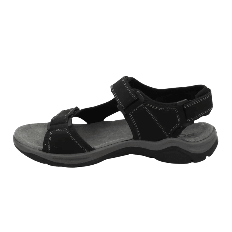 Rohde fleksibel herresandal - Sort