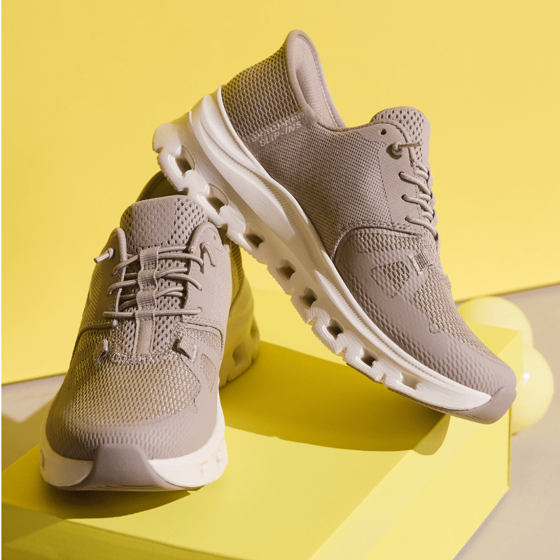 Skechers slip - in damesneaker - Sand - Seniorshop