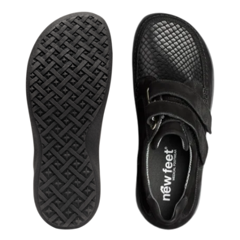 New Feet zapato ancho para mujer - Negro