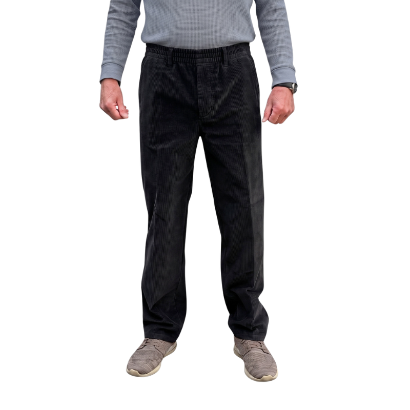 Murk pantalón de terciopelo negro