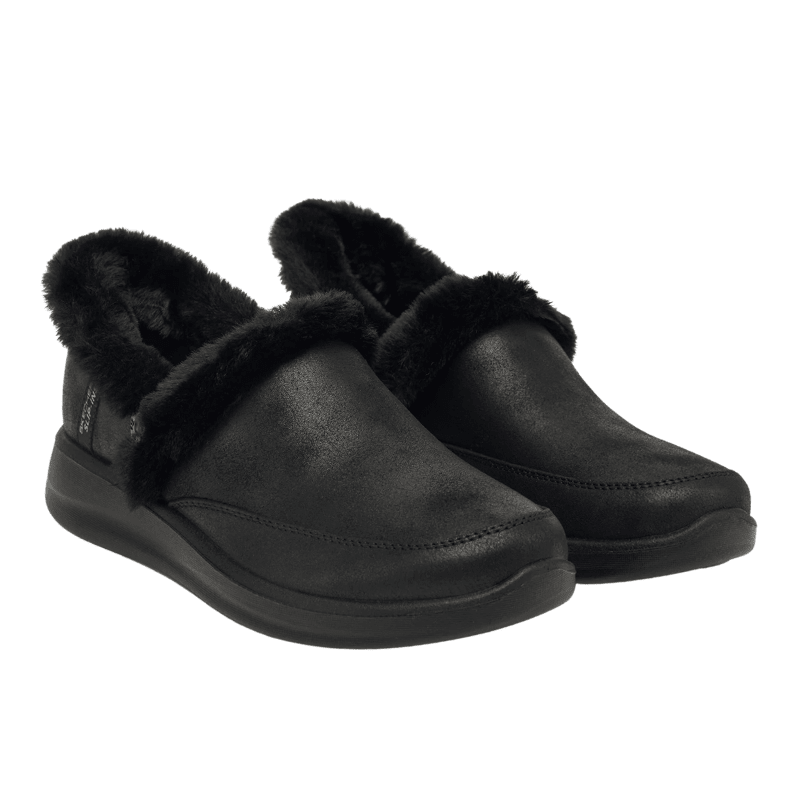 Skechers slip-in damehjemmesko - Sort