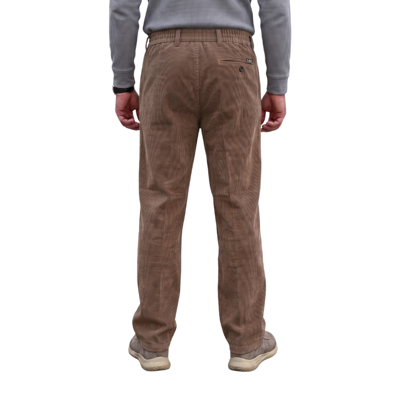 Murk Pantalones de Terciopelo Marrón