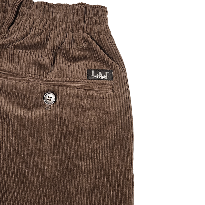 Murk Pantalones de Terciopelo Marrón