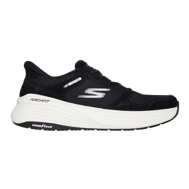Skechers slip - on herresneaker - Sort/hvid