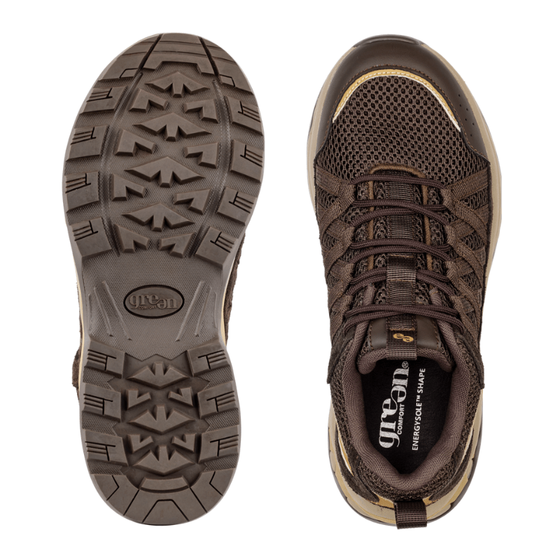 Green Comfort damesneaker - Brun