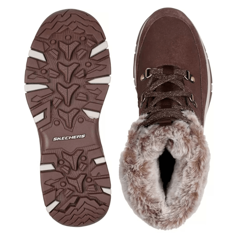 Skechers varm damestøvle - Brun