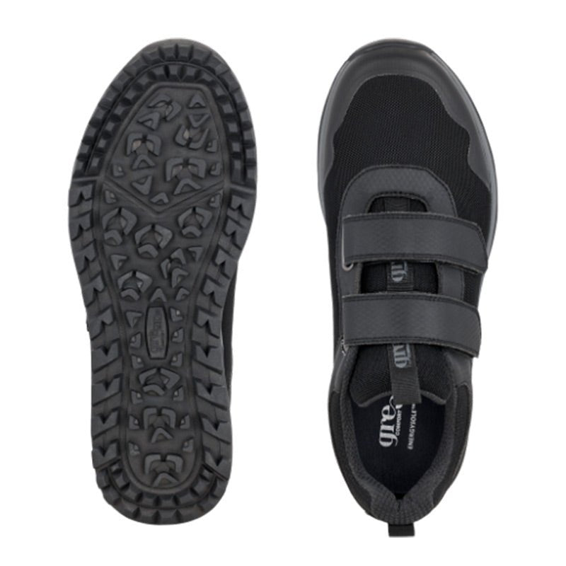 Green Comfort herresko med velcro - Sort - Seniorshop