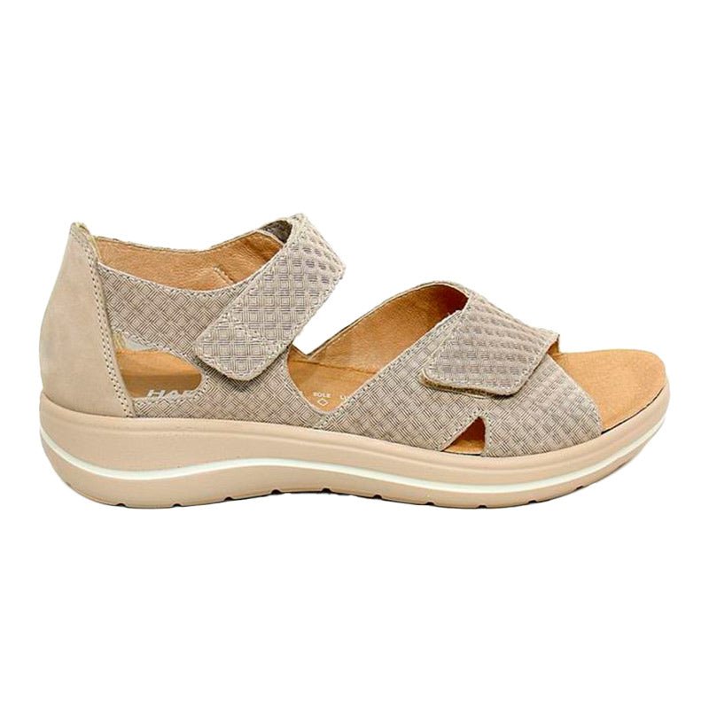 Hartjes damesandal med hælkappe - Sand