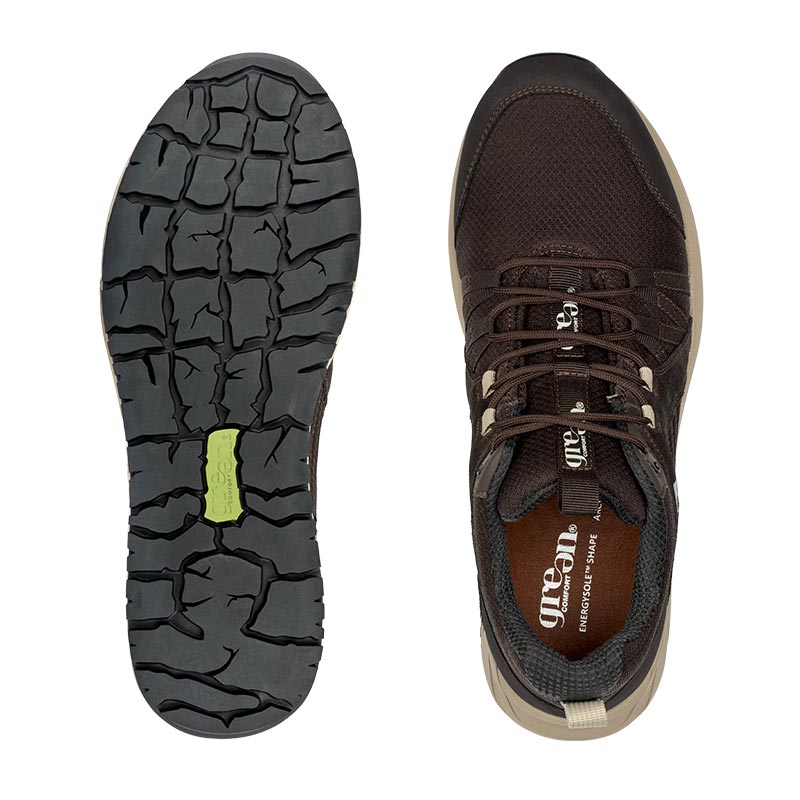 Green Comfort outdoor herresko - Brun - Seniorshop