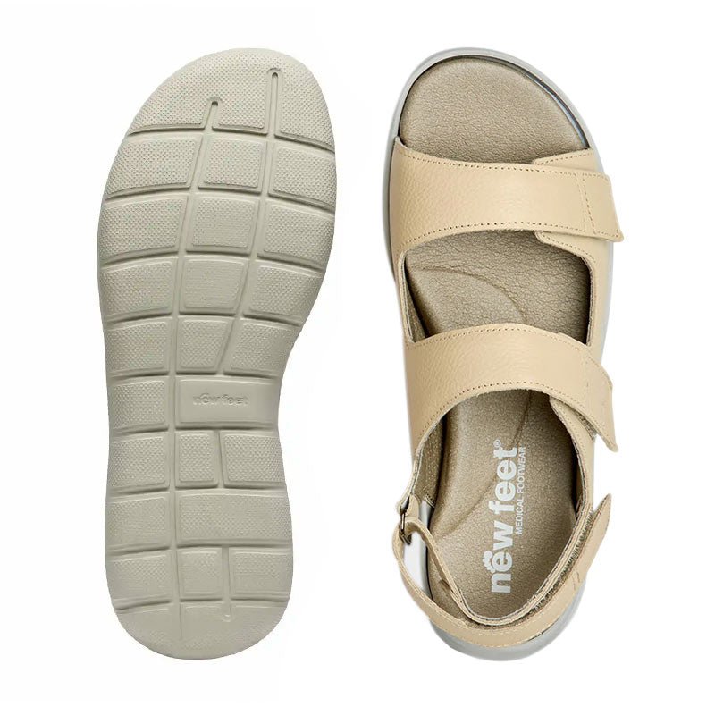 New Feet damesandal - Sand - Seniorshop