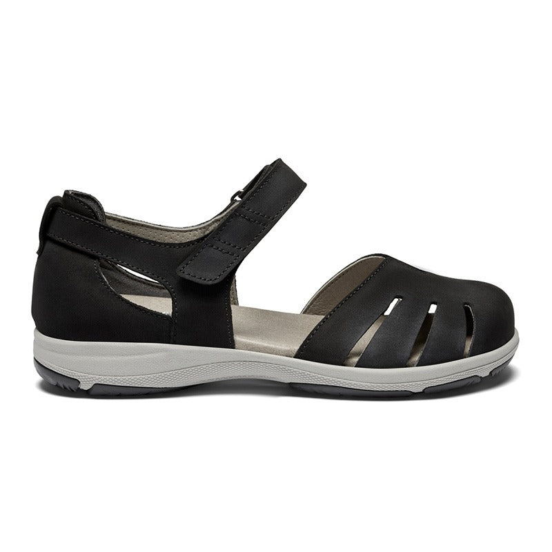 New Feet lukket damesandal - Sort - Seniorshop