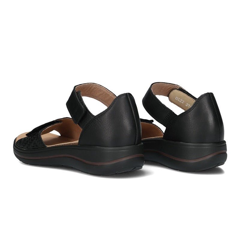 Hartjes damesandal - Sort - Seniorshop