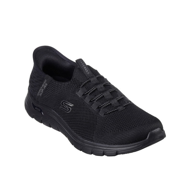 Skechers slip - in damesneaker - Sort - Seniorshop