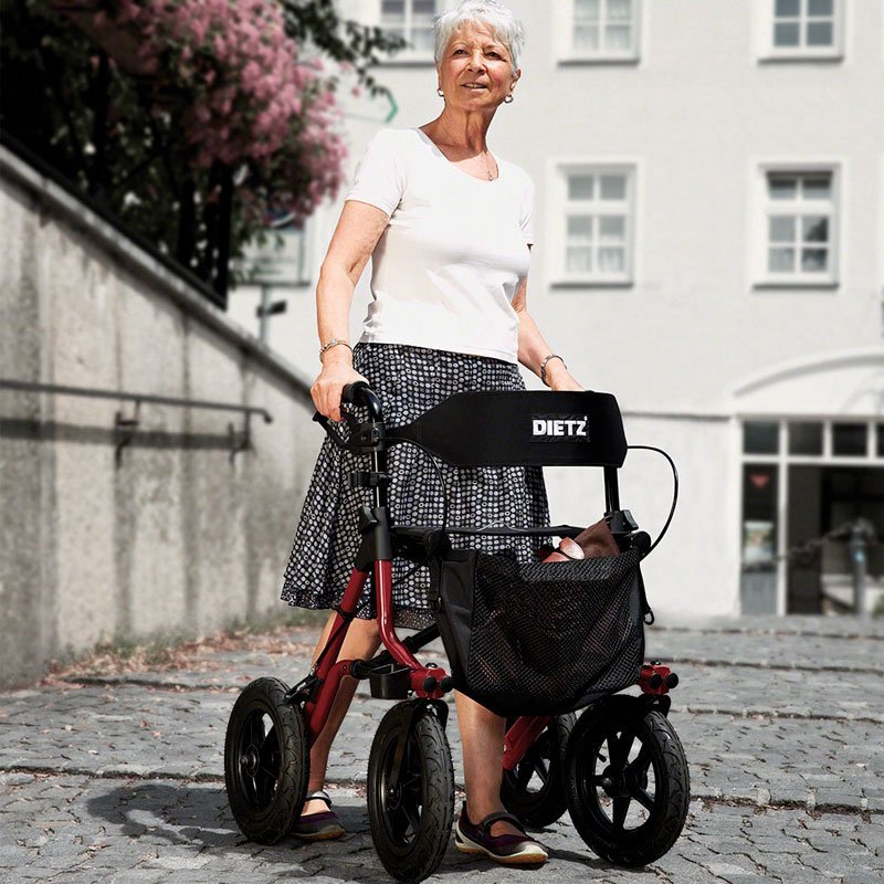 Taima XC rollator - med store luftfyldte hjul - Seniorshop