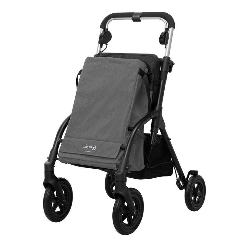 R05 indkøbsvogn med sæde - Grå - Seniorshop