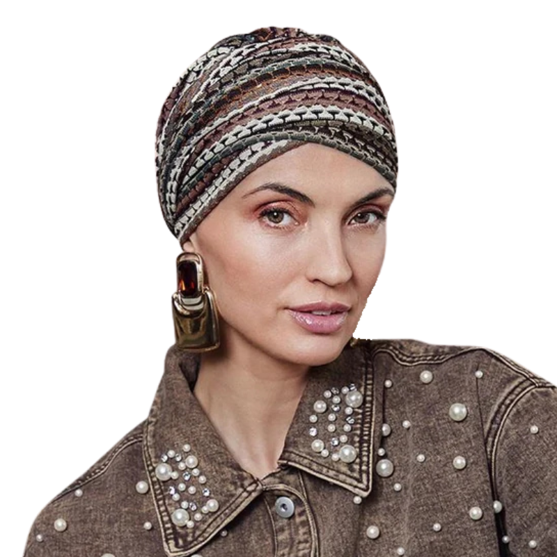 Turbante boho Sapphire - Encaje otoñal