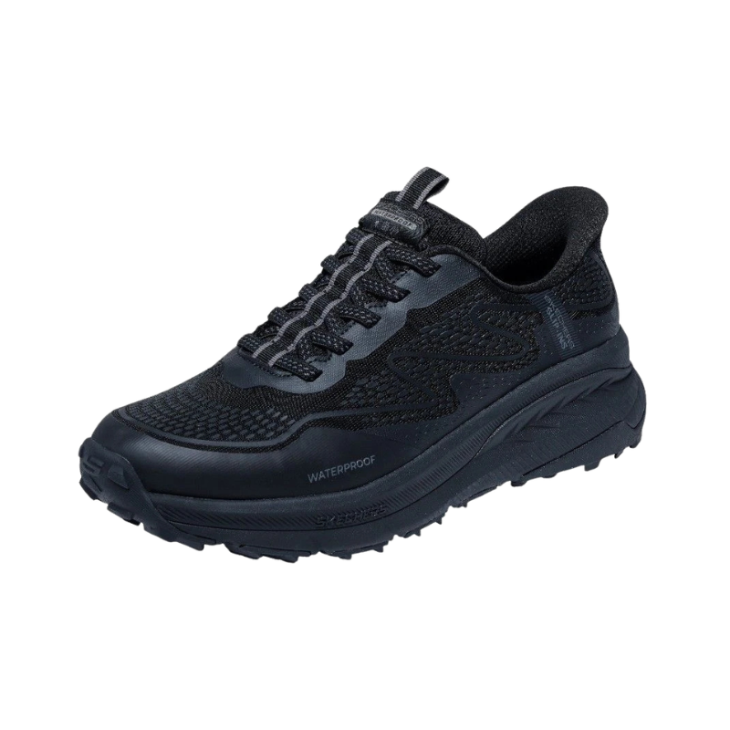 Skechers zapatilla impermeable para hombre - Negra