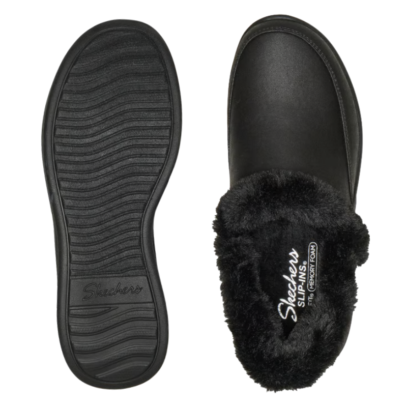 Skechers slip-in pantuflas para mujer - Negro