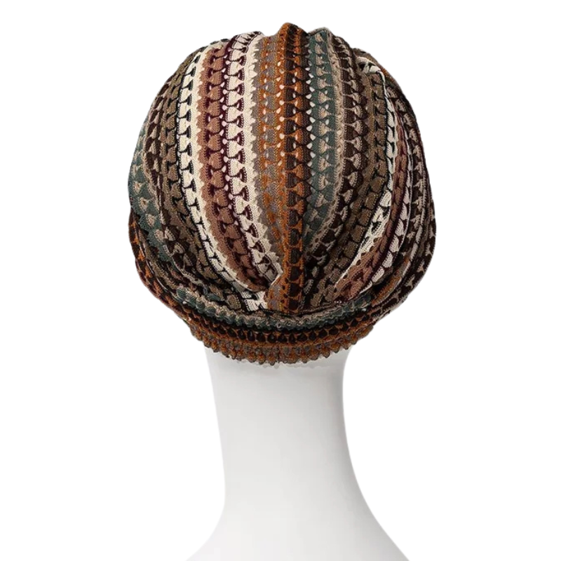 Turbante boho Sapphire - Encaje otoñal