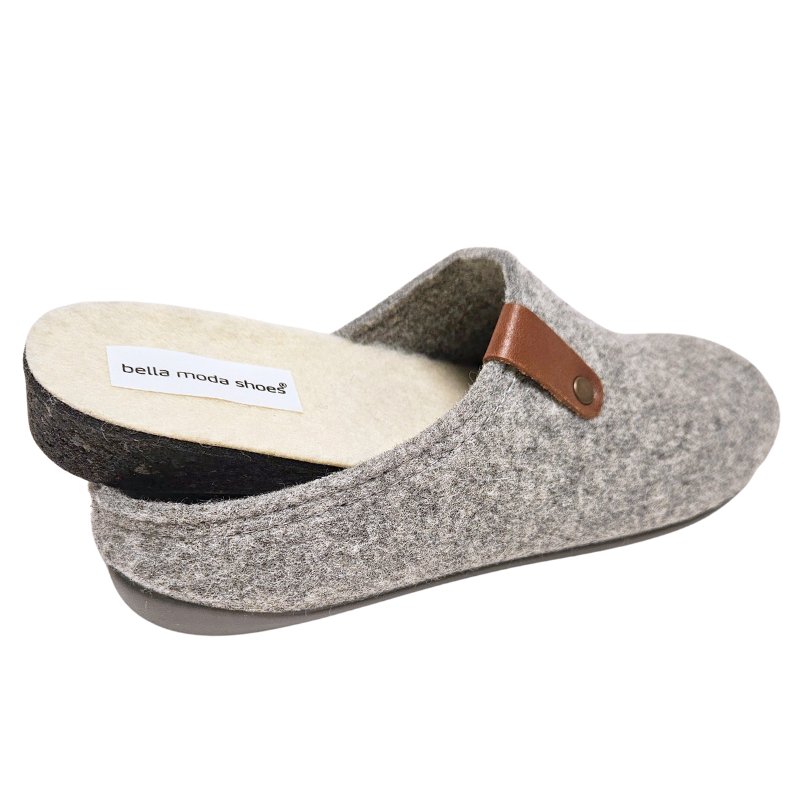 Bella Moda zapatillas de casa para mujer - Gris