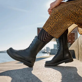 New Feet bota de mujer alta - Negro