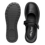 New Feet ballerina con velcro - Negro