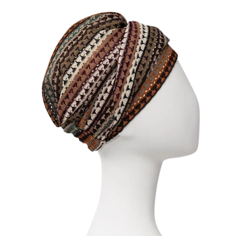 Turbante boho Sapphire - Encaje otoñal