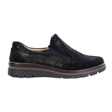 Fidelio zapatillas de casa con stretch - Negro