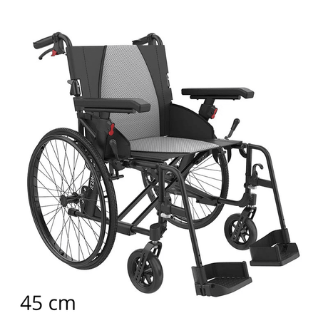 Superlet rejsekørestol - Sædebredde 45 cm