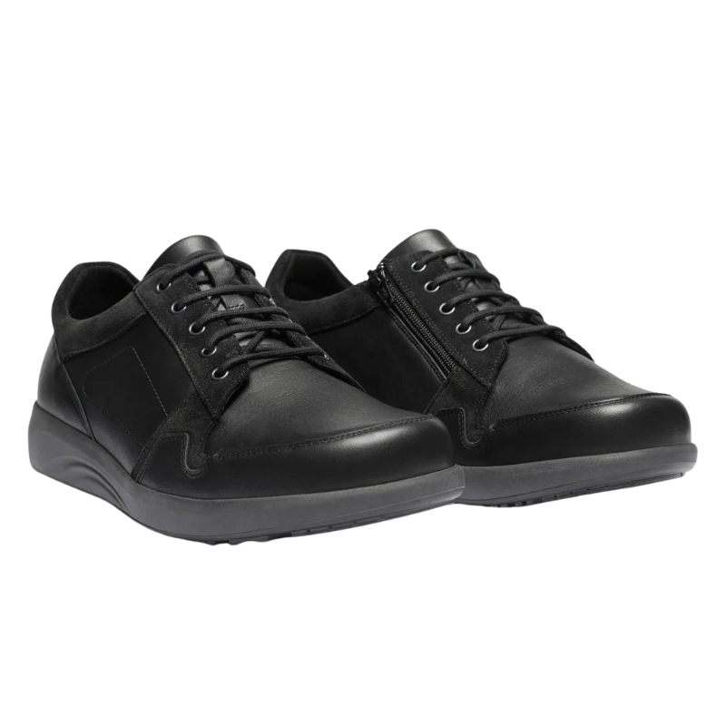 New Feet zapatos de hombre con stretch - Negro