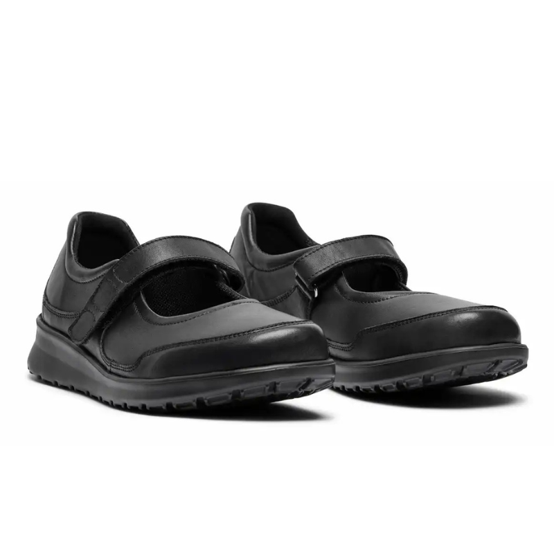 New Feet ballerina con velcro - Negro