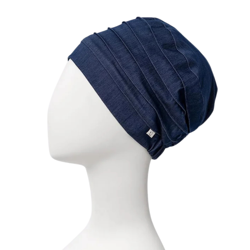 Turbante de yoga - Denim azul oscuro