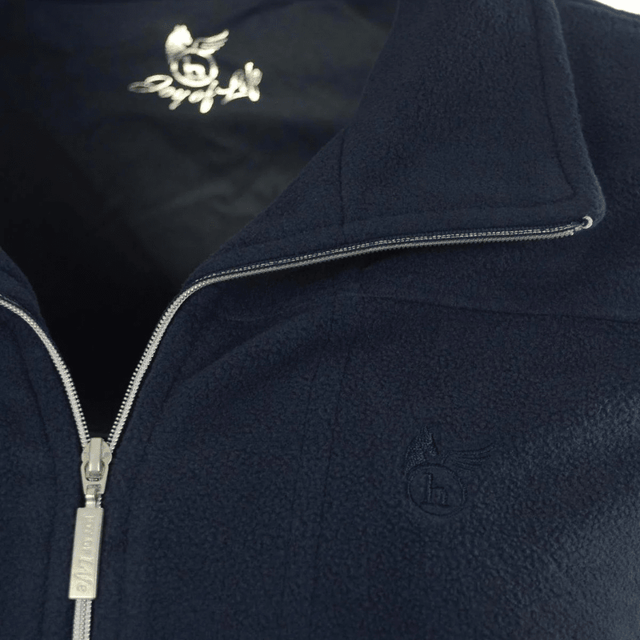 Cardigan i fleece til damer - Mørkeblå