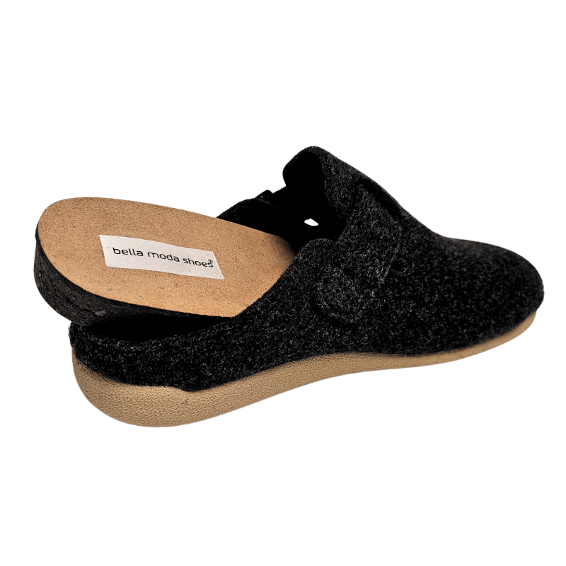 Bella Moda zapatillas de casa para mujer - Antracita