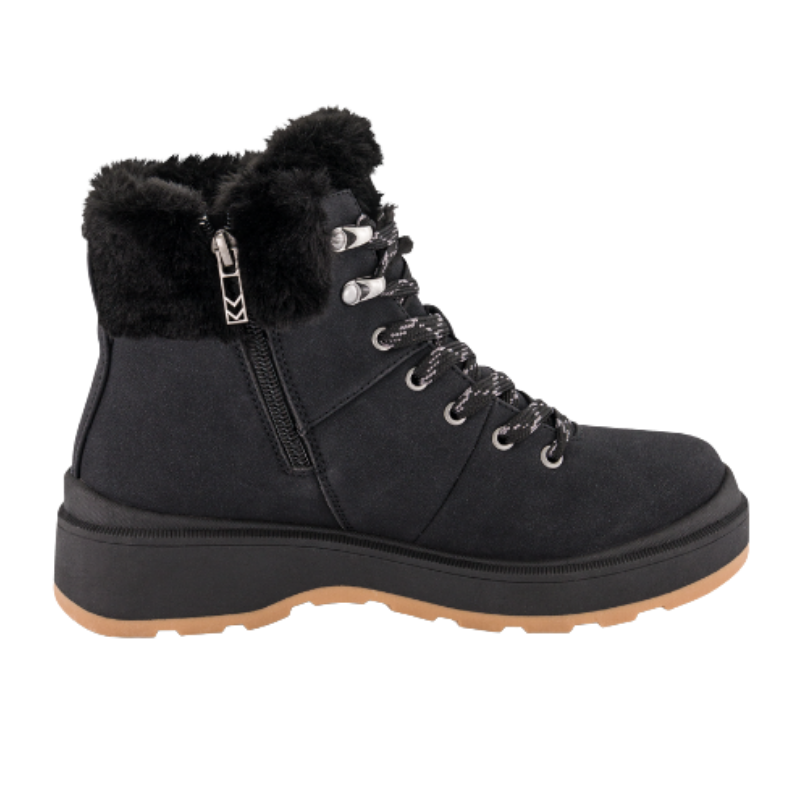Skechers bota impermeable para mujer - Negro
