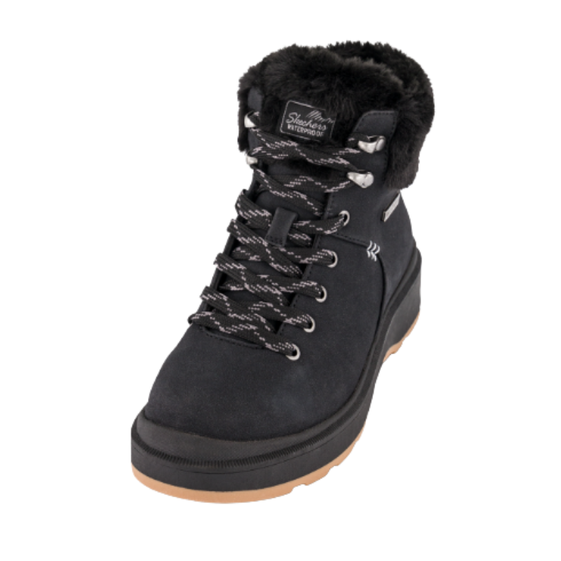 Skechers bota impermeable para mujer - Negro