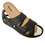 Tecnica sandalia para hombre con velcro - Negro