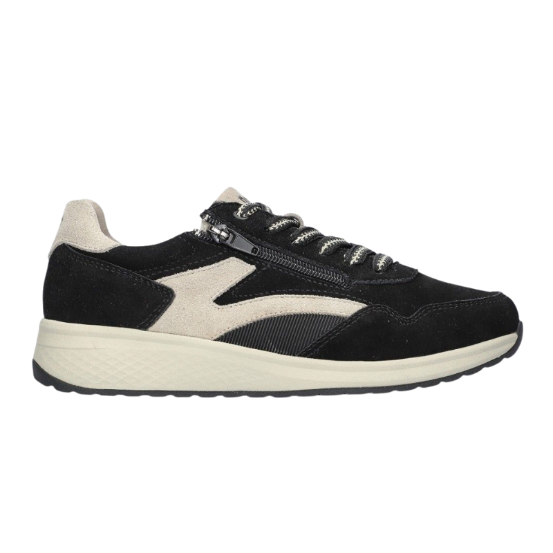 Zapatos nubuck de velour 'Jenna' en negro