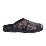 Rohde zapatillas de casa para hombre a cuadros - Azul