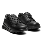 New Feet zapato de mujer con cordones y cremallera - Negro
