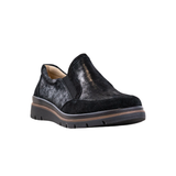 Fidelio zapatillas de casa con stretch - Negro