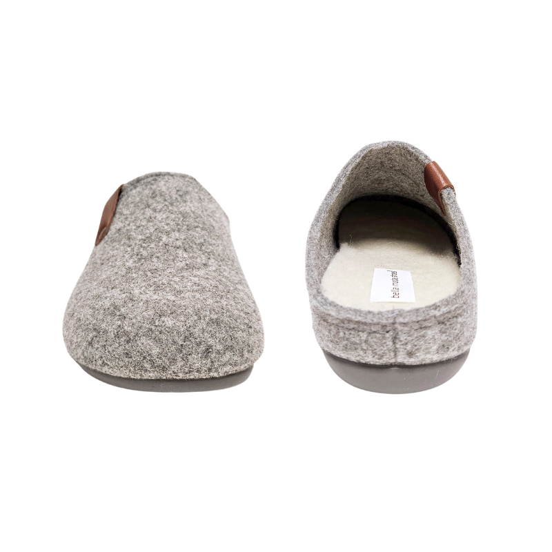 Bella Moda zapatillas de casa para mujer - Gris