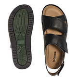 Tecnica sandalia para hombre con velcro - Negro