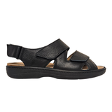 Tecnica sandalia para hombre con velcro - Negro