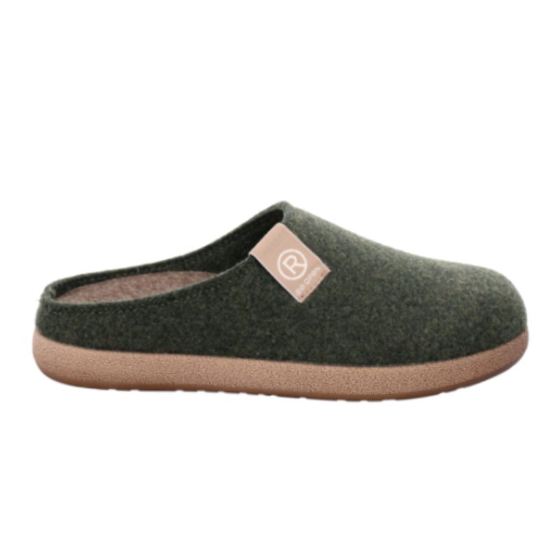 Rohde zapatillas de casa para mujer - Verde oscuro