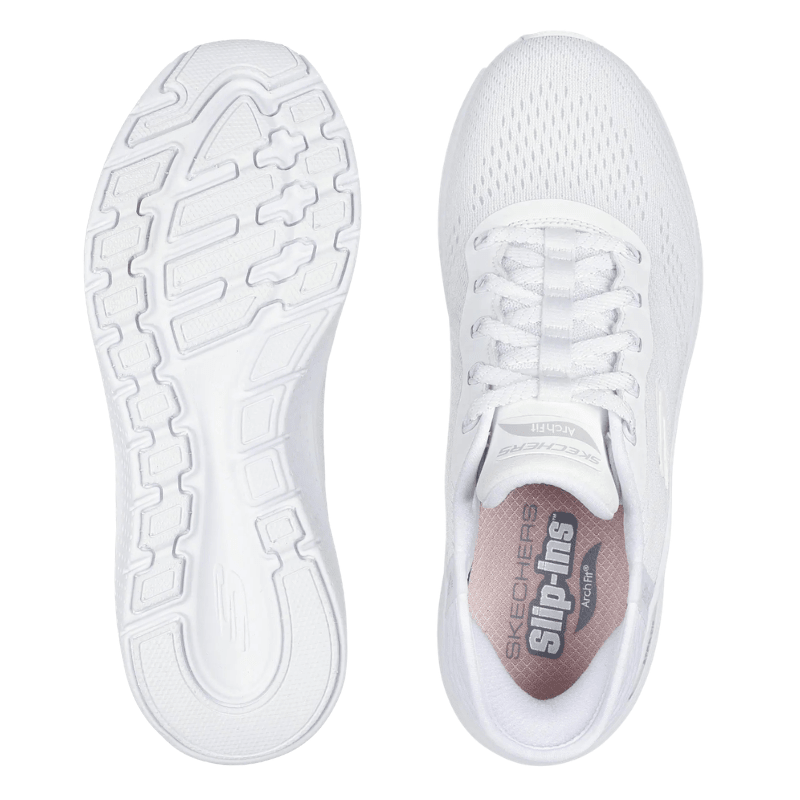Skechers slip - in damesneaker - Hvid