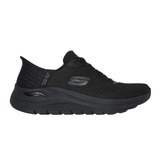 Skechers ancho slip-in zapatilla de mujer - Negro