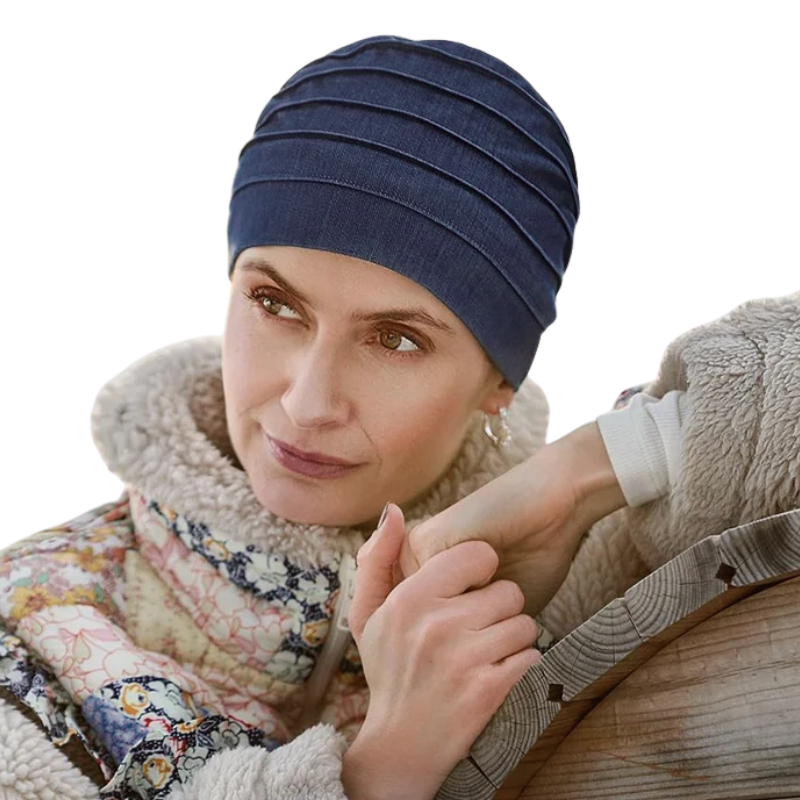 Turbante de yoga - Denim azul oscuro