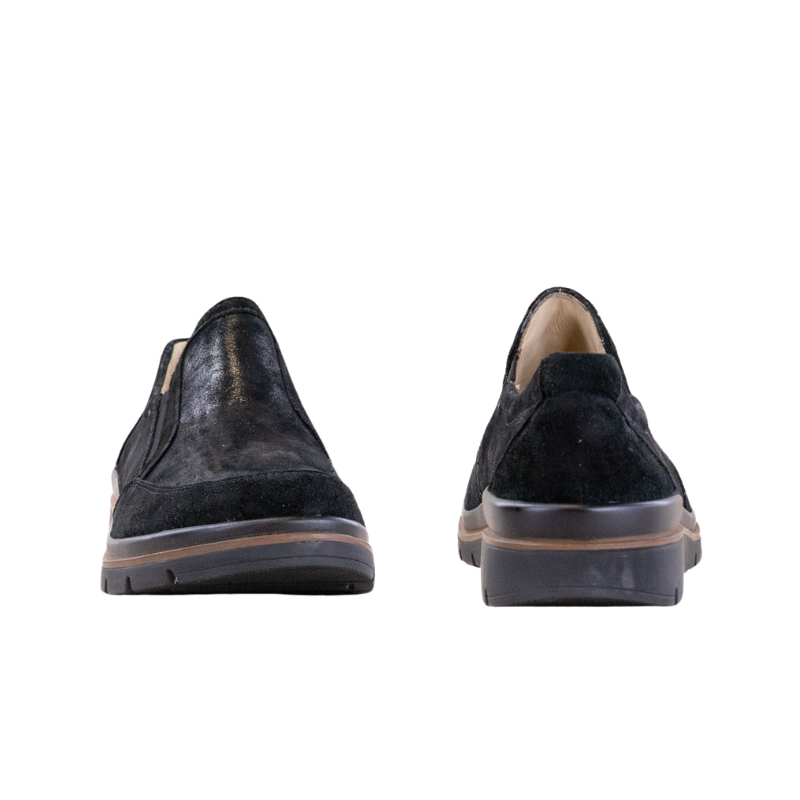 Fidelio zapatillas de casa con stretch - Negro