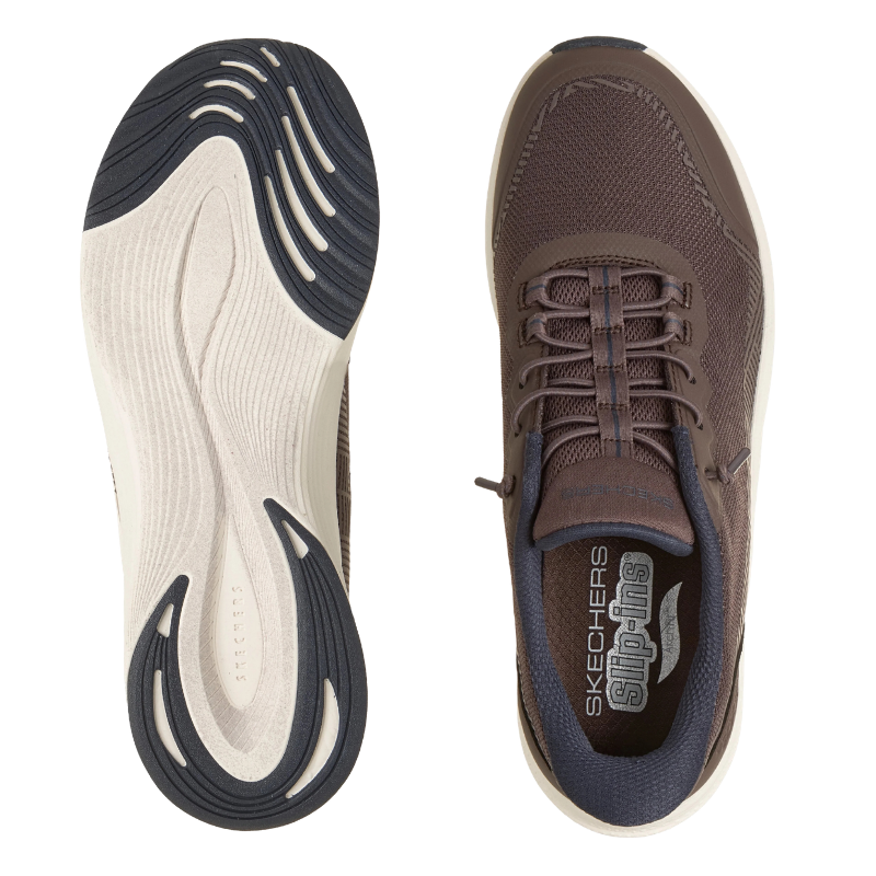 Skechers slip-in zapatilla de mujer - Marrón